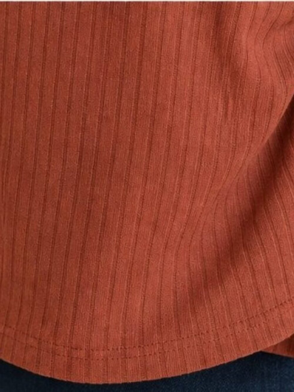 Rust Wrap Blouse - Picture 6 of 6